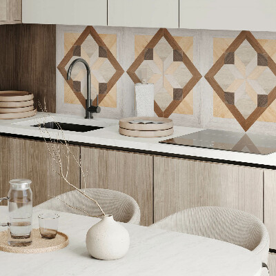 Rectangular decorative wall panel Shapes in a geometric square