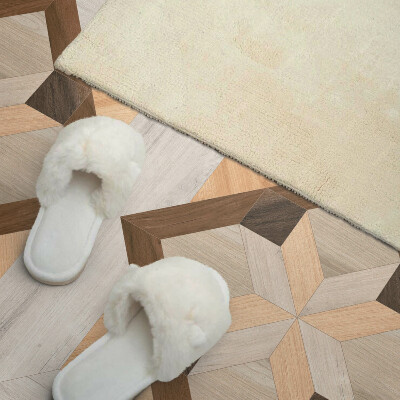 Rectangular decorative wall panel Shapes in a geometric square