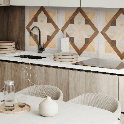 Rectangular decorative wall panel Shapes in a geometric square