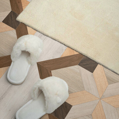 Rectangular decorative wall panel Shapes in a geometric square