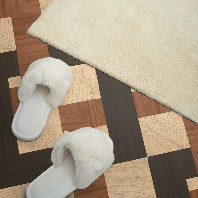 Rectangular wall panel Geometric wooden motif