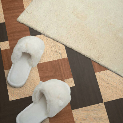 Rectangular wall panel Geometric wooden motif