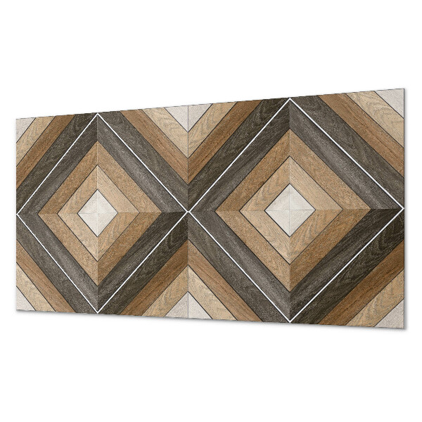Rectangular bathroom wall panel Geometric rhombuses in a modern style