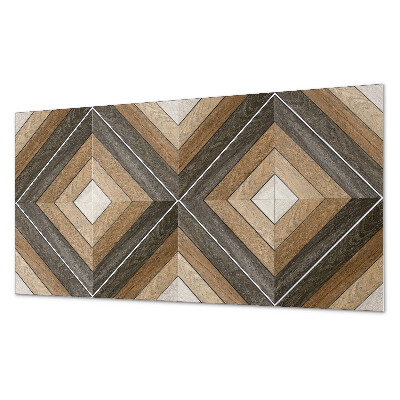 Rectangular bathroom wall panel Geometric rhombuses in a modern style