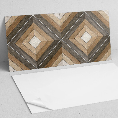 Rectangular bathroom wall panel Geometric rhombuses in a modern style