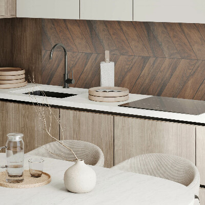 Rectangular bathroom wall panel Herringbone board pattern