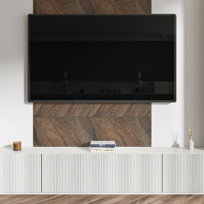 Rectangular bathroom wall panel Herringbone board pattern