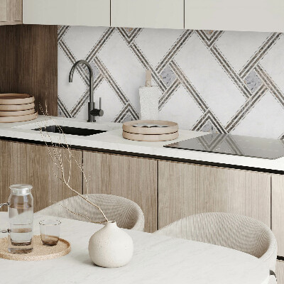 Rectangular wall panel Construction of geometric lines
