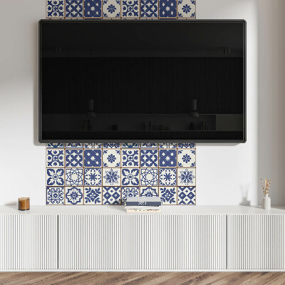 Rectangular bathroom wall panel Tiled Decorative Motifs