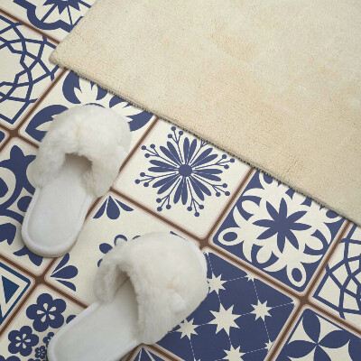 Rectangular bathroom wall panel Tiled Decorative Motifs