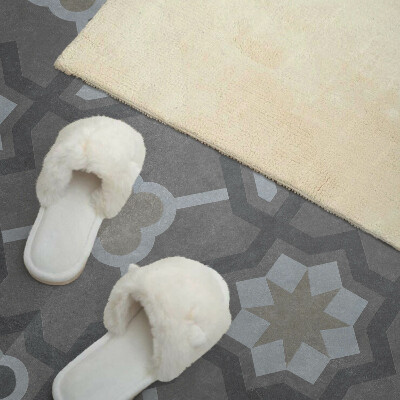Rectangular wall panel Geometric style tile pattern