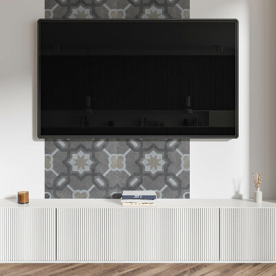 Rectangular wall panel Geometric style tile pattern