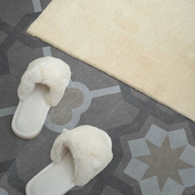 Rectangular wall panel Geometric style tile pattern