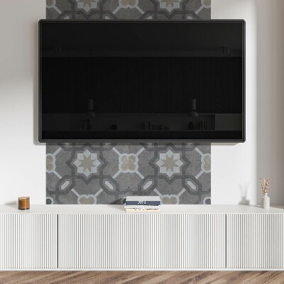 Rectangular wall panel Geometric style tile pattern