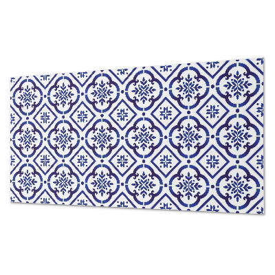 Rectangular bathroom wall panel Tiles with decorative motifs