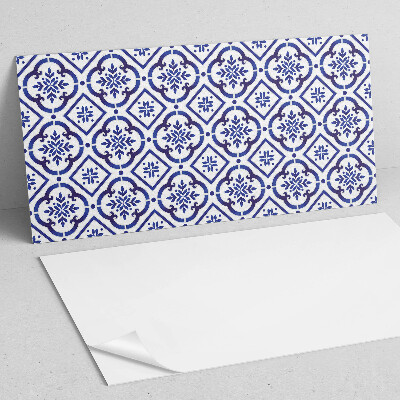 Rectangular bathroom wall panel Tiles with decorative motifs