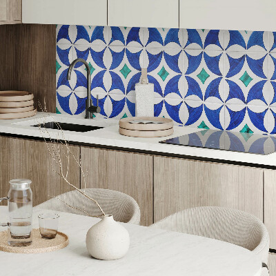 Rectangular decorative wall panel Geometric style tile patterns