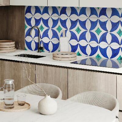 Rectangular decorative wall panel Geometric style tile patterns