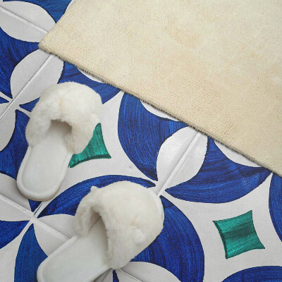 Rectangular decorative wall panel Geometric style tile patterns