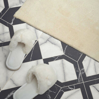 Rectangular wall panel Marble pattern in geometric shapes