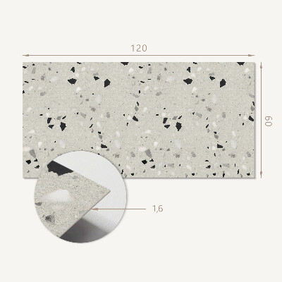 Rectangular bathroom wall panel Fragmented Pattern in Small Accents