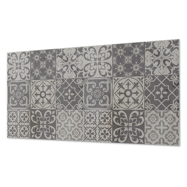 Rectangular wall panel 3x3 tiled compositions
