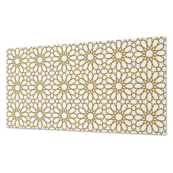 Rectangular decorative wall panel Geometric pattern with stars