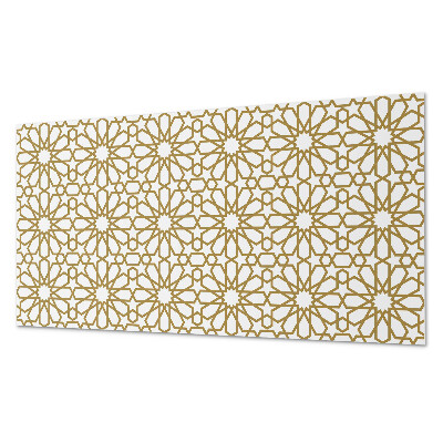 Rectangular decorative wall panel Geometric pattern with stars