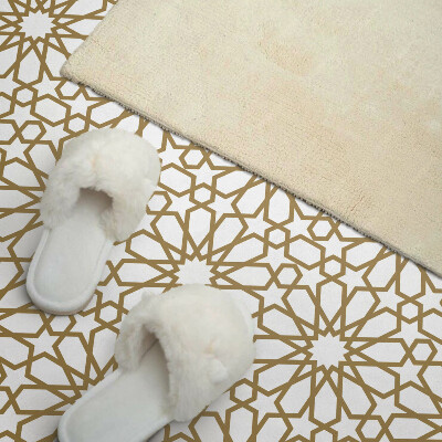 Rectangular decorative wall panel Geometric pattern with stars