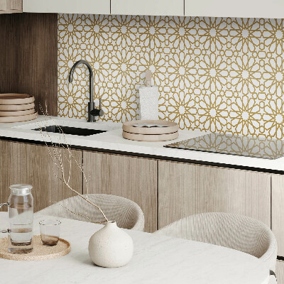 Rectangular decorative wall panel Geometric pattern with stars