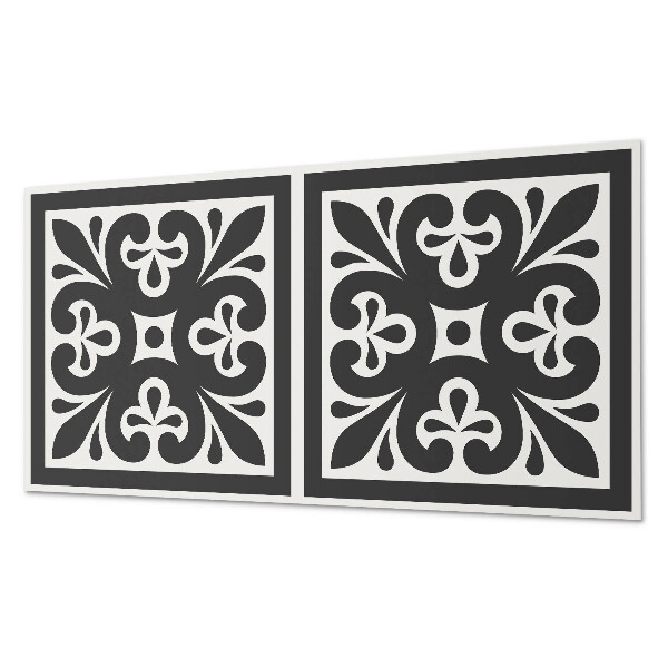 Rectangular bathroom wall panel A motif with exquisite details