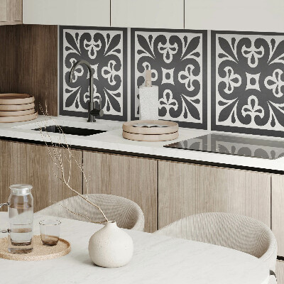 Rectangular bathroom wall panel A motif with exquisite details