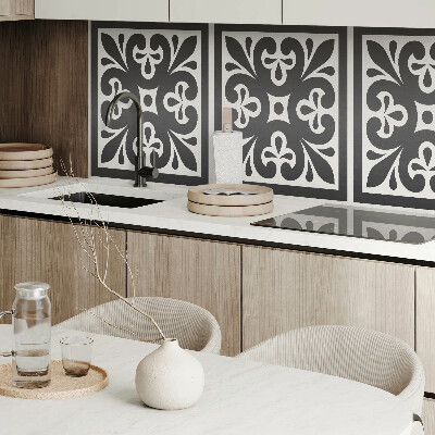 Rectangular bathroom wall panel A motif with exquisite details