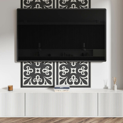 Rectangular bathroom wall panel A motif with exquisite details