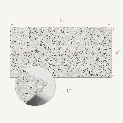 Rectangular decorative wall panel Pattern with miniature stones