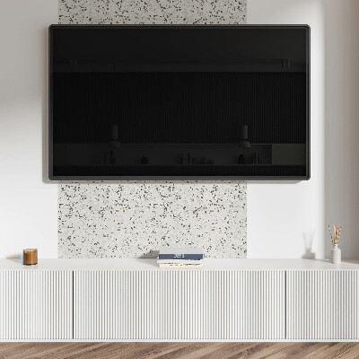 Rectangular decorative wall panel Pattern with miniature stones