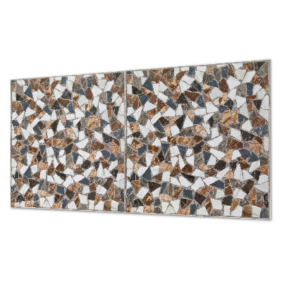 Rectangular wall panel Mosaic with various forms