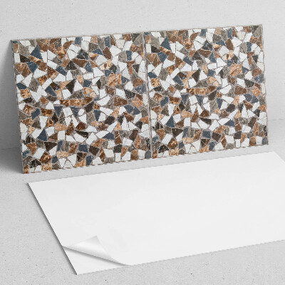 Rectangular wall panel Mosaic with various forms