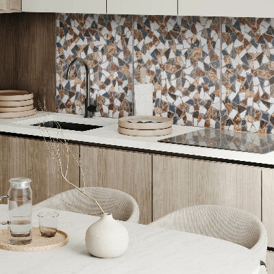 Rectangular wall panel Mosaic with various forms