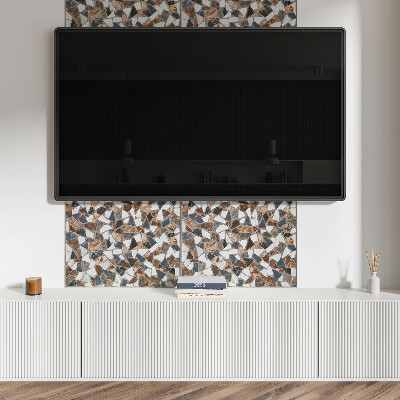 Rectangular wall panel Mosaic with various forms