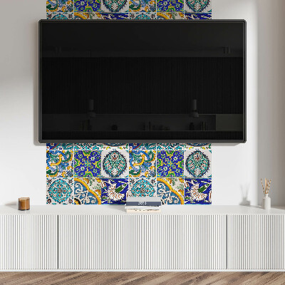 Rectangular wall panel Mosaic ceramic patterns