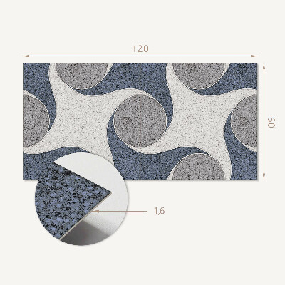 Rectangular decorative wall panel Mosaic abstraction