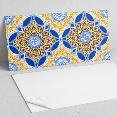 Rectangular wall panel Floral decorative pattern
