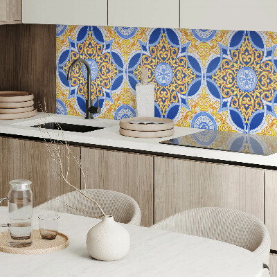 Rectangular wall panel Floral decorative pattern