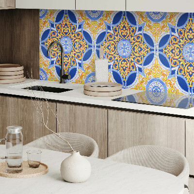 Rectangular wall panel Floral decorative pattern