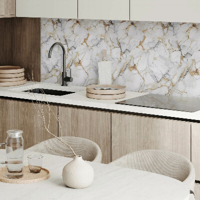 Rectangular bathroom wall panel Marble motif in an elegant style