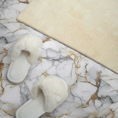 Rectangular bathroom wall panel Marble motif in an elegant style