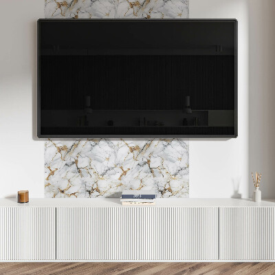 Rectangular bathroom wall panel Marble motif in an elegant style