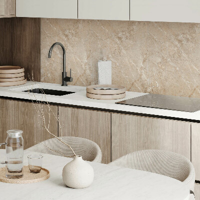 Rectangular bathroom wall panel Marble pattern in a natural style