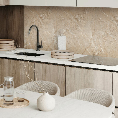 Rectangular bathroom wall panel Marble pattern in a natural style